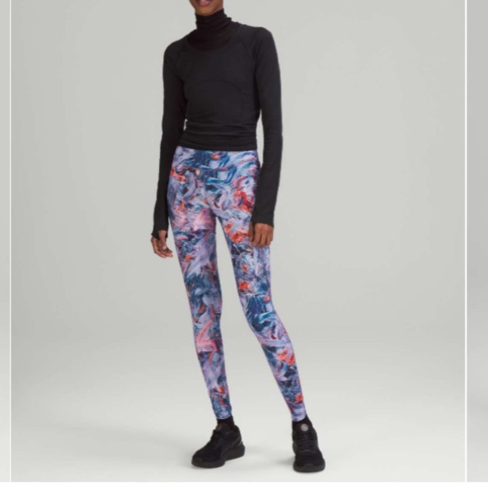 LULULEMON Base Pace High-Rise Running Tight 28" Nulux Atmospheric Purple Multi